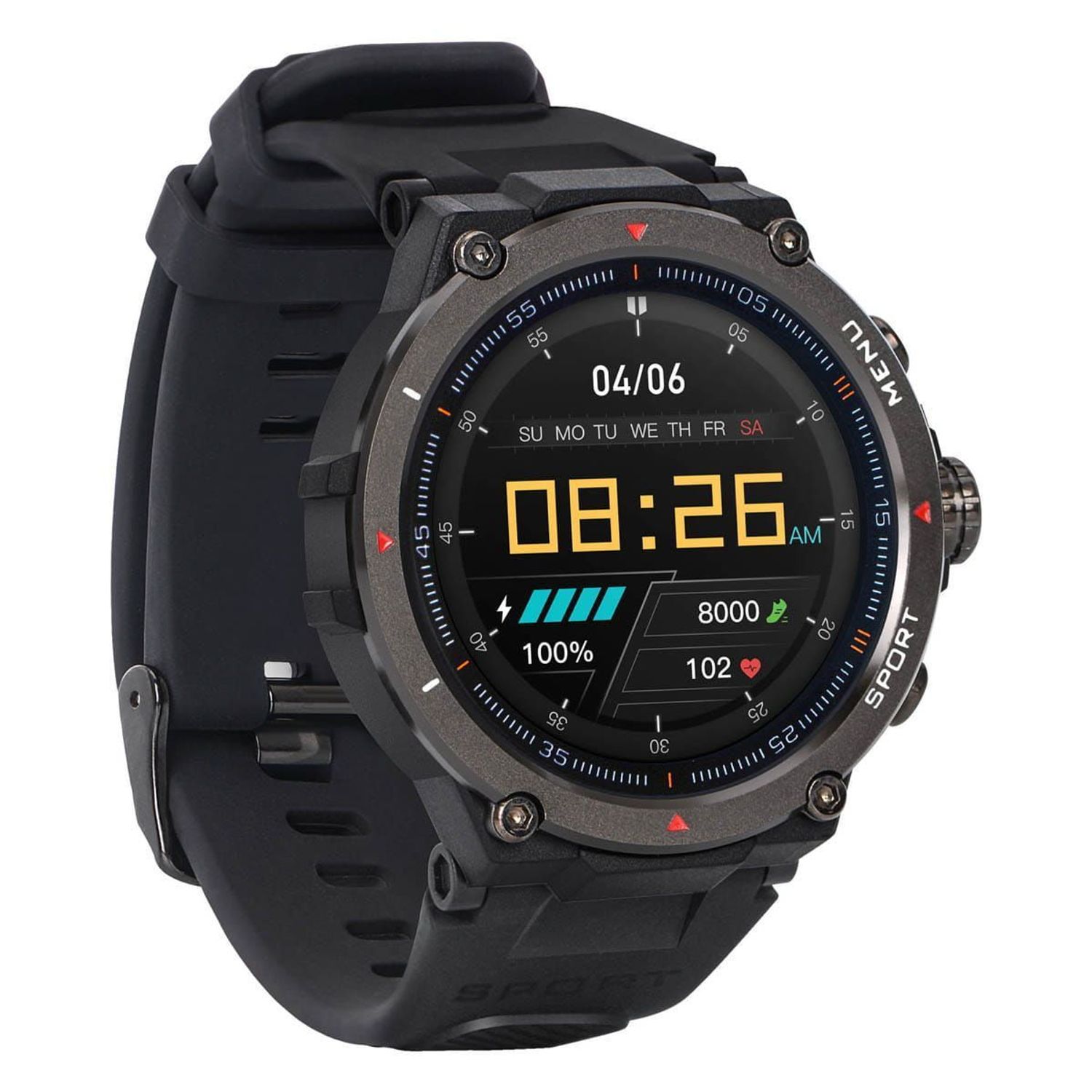  Smartwatch Garett GRS PRO czarny. Sportowy smartwatch Garett. Sportowy smartwatch z trybami sportowymi. Smartwatch Garett idealny dla miłośników sportów. Smartwatch Garett na prezent (3).jpg